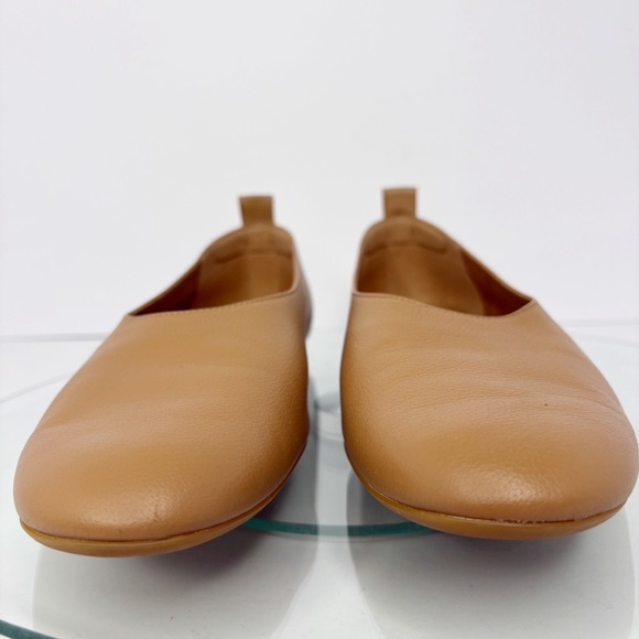 Everlane The Day Glove Flats Tan Caramel Leather Size 10 Minimalist Shoes - Picture 2 of 10